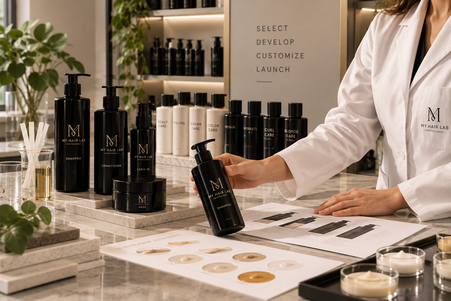 Hair care formulation textures